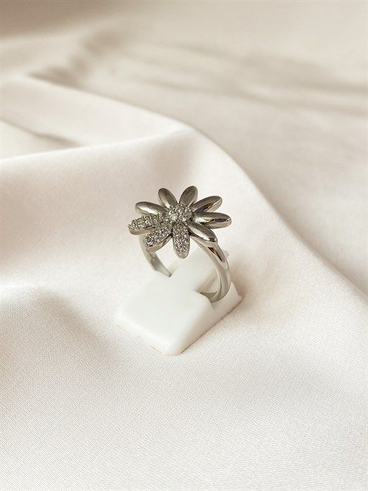 Ring "Silver chrysanthemum"