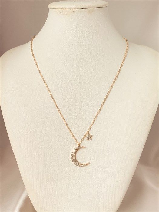 Necklace "Crystal Moon" (I1)