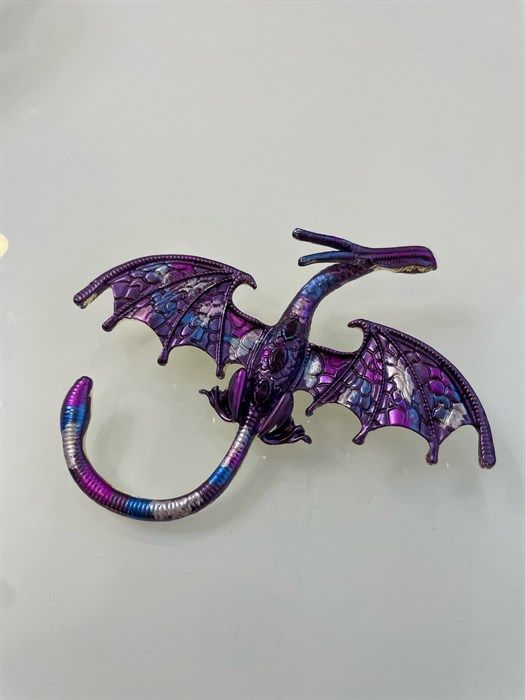 Brooch "Purple Dragon"