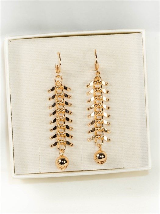 Earrings "Gold Fish" 1.4 cm. (G2)